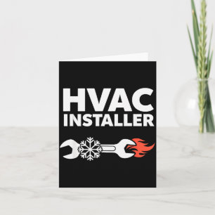 Hvac Installer Funny Hvac Tech Technician Father D Card