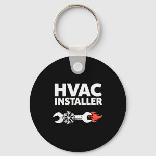 Hvac Installer Funny Hvac Tech Technician Father D Keychain