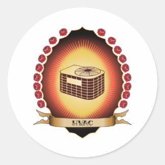 HVAC Mandorla Classic Round Sticker