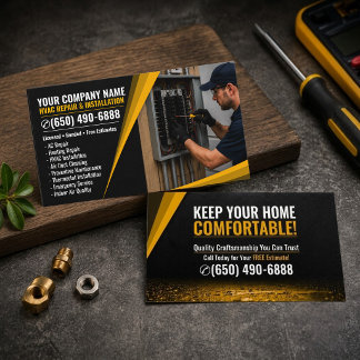 HVAC Repair & Installation  Business Card
