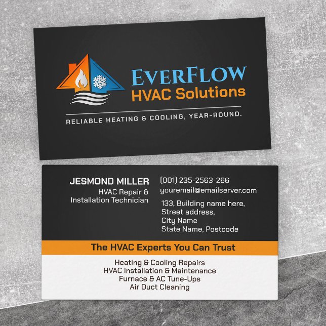 HVAC Services  Business Card (Creator Uploaded)
