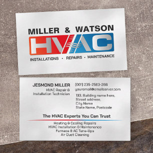 HVAC Services  Business Card