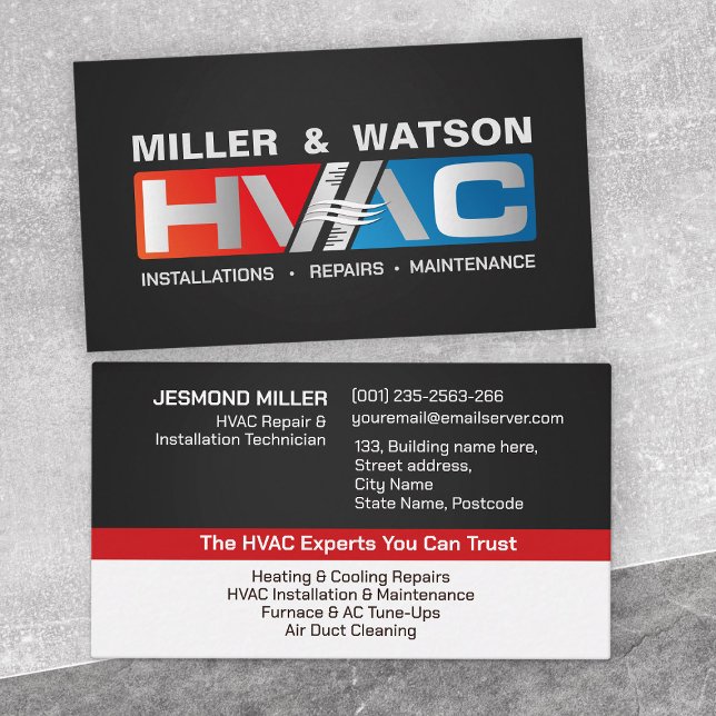 HVAC Services  Business Card (Creator Uploaded)