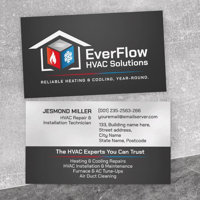 HVAC Services  Business Card (Creator Uploaded)