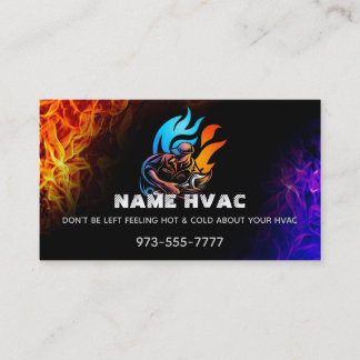 HVAC Slogans Business Cards