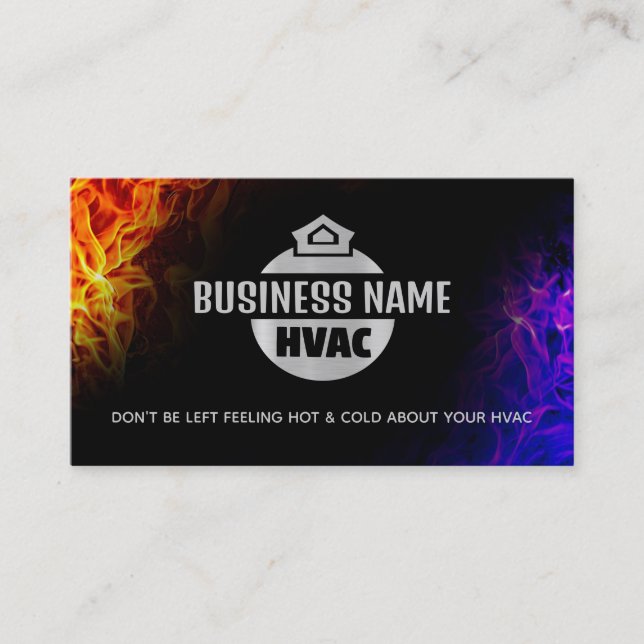 HVAC Slogans Business Cards (Front)