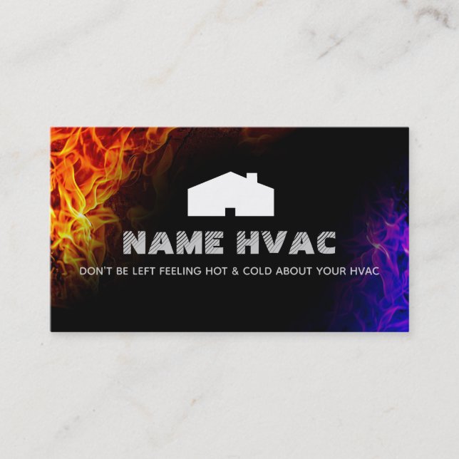 HVAC Slogans Business Cards (Front)