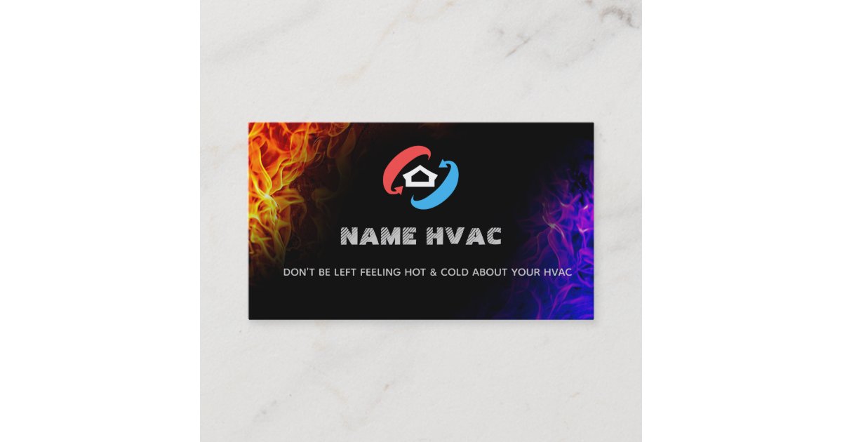 HVAC Slogans Business Cards Zazzle