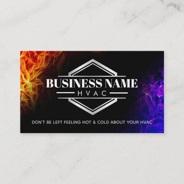 HVAC Slogans Business Cards (Front)