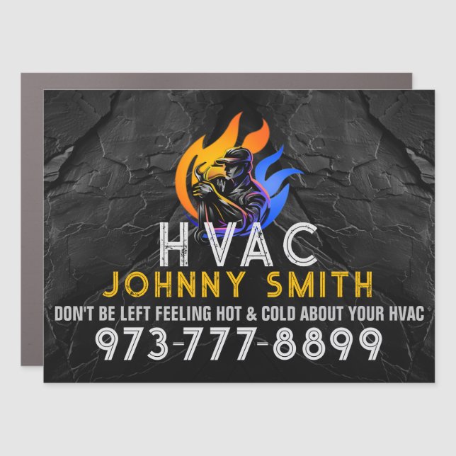 HVAC Slogans Car Magnet (Front)