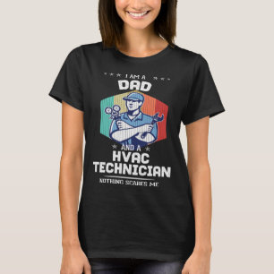 HVAC Tech AC technician  Vintage HVAC Dad T-Shirt