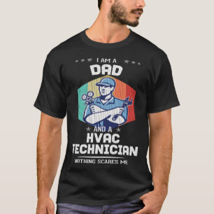 HVAC Tech AC technician  Vintage HVAC Dad T-Shirt