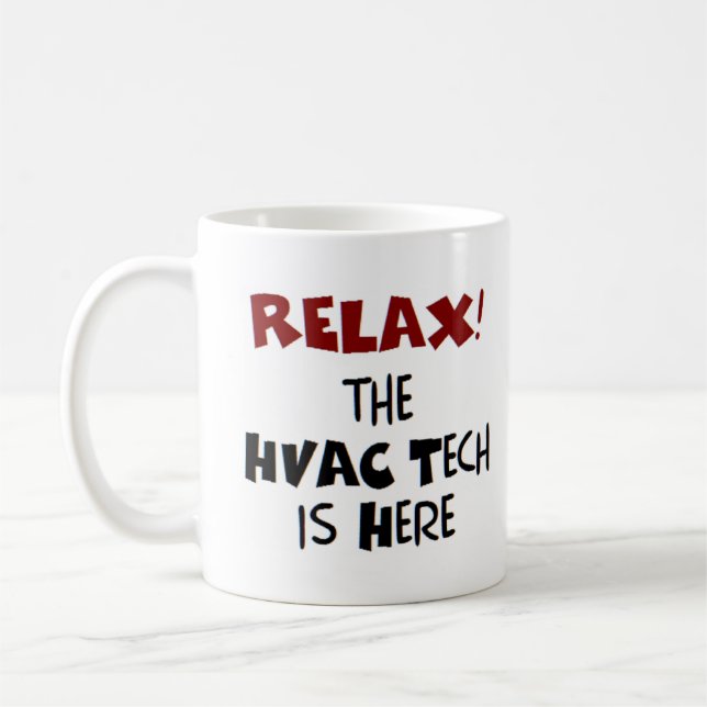 hvac tech is here coffee mug (Left)