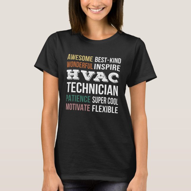 HVAC Technician  Appreciation T-Shirt (Front)