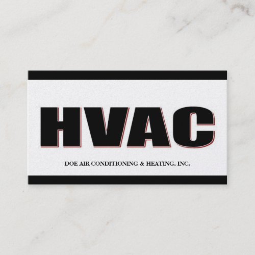 HVAC Technician Bold Gold Business Card Template