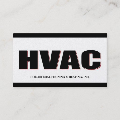 Customizable HVAC Technician Bold Gold Business Card Template