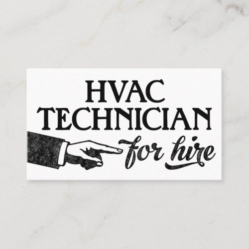 HVAC Technician Business Cards _ Cool Vintage