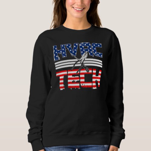 Hvac Technician Design On Back Of Clothing Sweatshirt