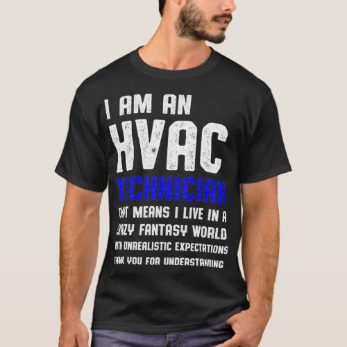 HVAC Technician Fantasy Funny HVAC Tech  T_Shirt