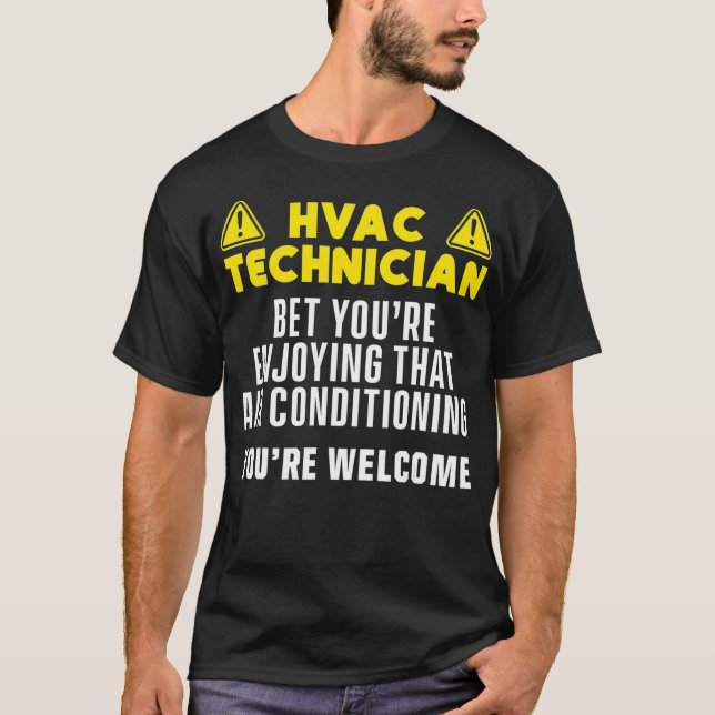 HVAC Technician Funny HVAC Tech  T-Shirt (Front)