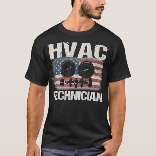 HVAC Technician Gifts Design On Back Of Clothing _ T_Shirt