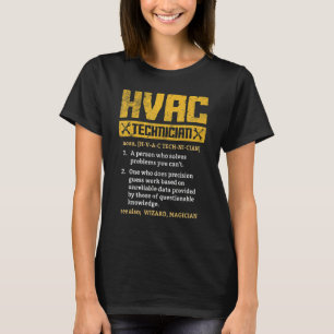 HVAC Technician Graphic Distressed T-Shirt