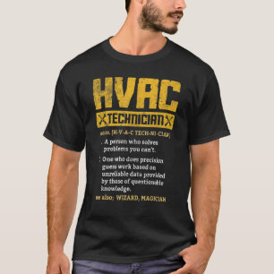 HVAC Technician Graphic Distressed T-Shirt
