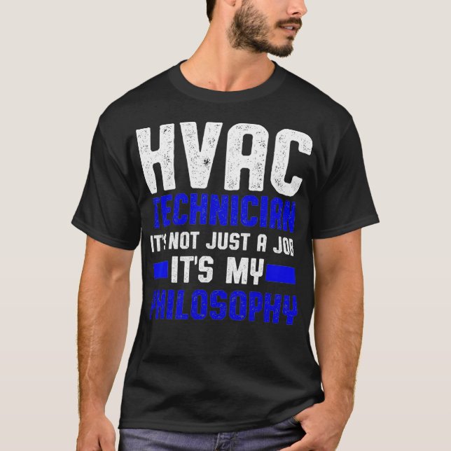 HVAC Technician Job Funny HVAC Tech  T-Shirt (Front)