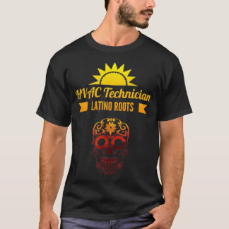 HVAC Technician Latino Roots Mechanic HVACR Latinx T-Shirt