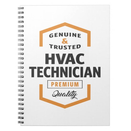 HVAC Technician Logo Gifts Notebook