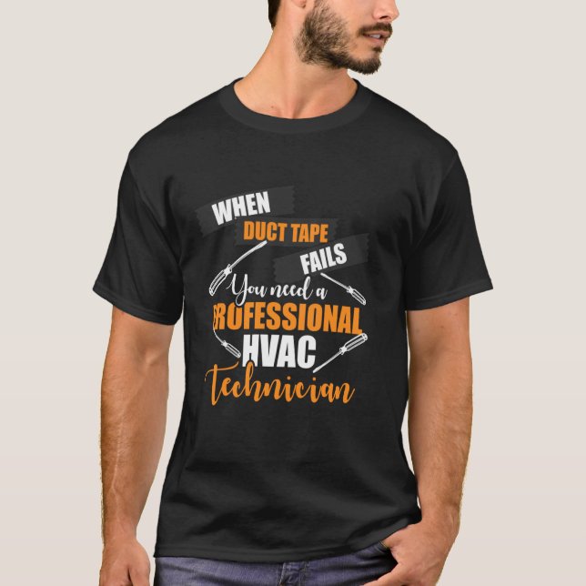 Hvac Technician Professional Funny Hvac Tech T-Shirt (Front)