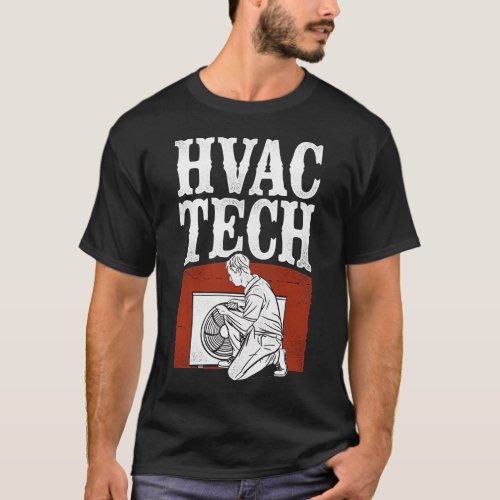 Hvac Technician Tech Hvac Tech Vintage T_Shirt