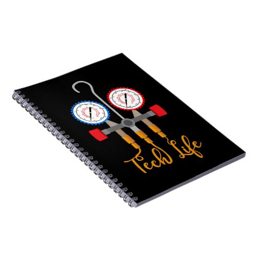 Hvac Technician Tech Life Funny Notebook