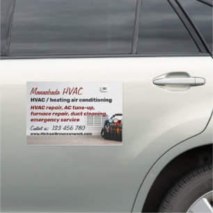 HVAC Tool Gauges Wall Vent Thermostat Car Magnet
