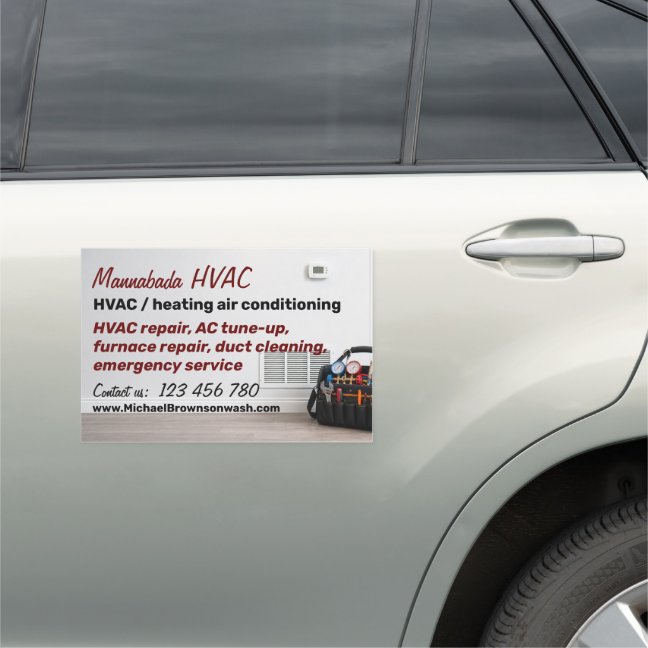 HVAC Tool Gauges Wall Vent Thermostat Car Magnet