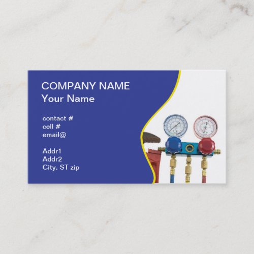 HVAC tools Business Card