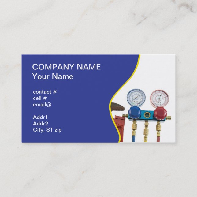 HVAC tools Business Card (Front)