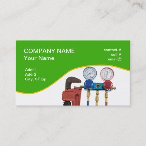 HVAC tools Business Card