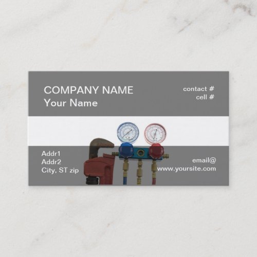 HVAC tools Business Card