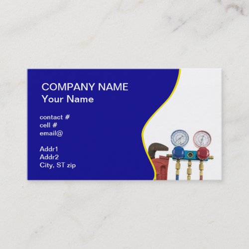 HVAC tools Business Card