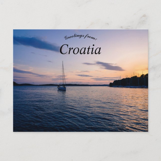 Hvar Coast Croatia Postcard (Front)