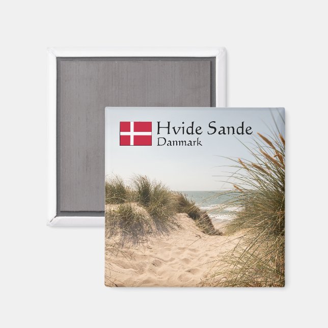 Hvide Sande Denmark Magnet (Front/Back)