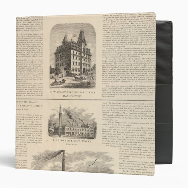 HW Collender B Kreischer and Son Binder (Front/Inside)