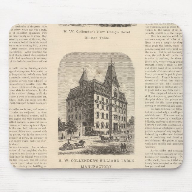 HW Collender B Kreischer and Son Mouse Pad (Front)