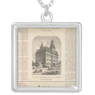 HW Collender B Kreischer and Son Silver Plated Necklace