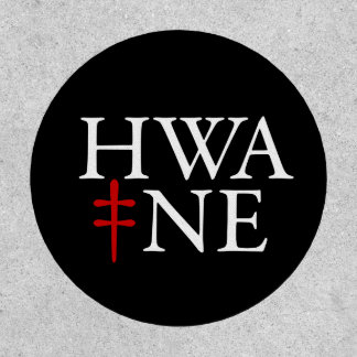 HWA-NE Black Patch to personalize items 6/25
