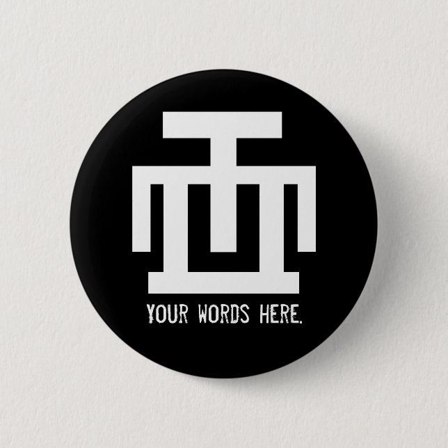 HWE MU DUA | Symbol of Examination Quality Control Pinback Button (Front)