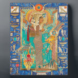 Hwt-Her (Hathor), Plaque<br><div class="desc">“Hwt-Her (Hathor) Mistress of the Sky" An original Kemetic icon by Ptahmassu Nofra-Uaa original work: extra fine mineral watercolor, 22k gold, semi precious stones, Austrian crystal on 8” x 10” archival panel Hwt-Her (Hathor) the Mistress of the Sky, Lady of Contentment, the Eye of Ra Who is beautiful of face....</div>