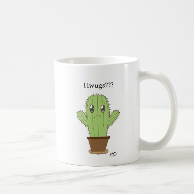 "Hwugs???" Cactus Coffee Mug (Right)
