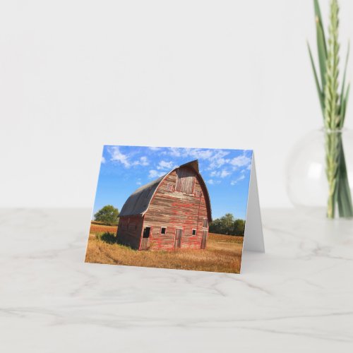 Hwy 15 Red Barn note cardgreeting card